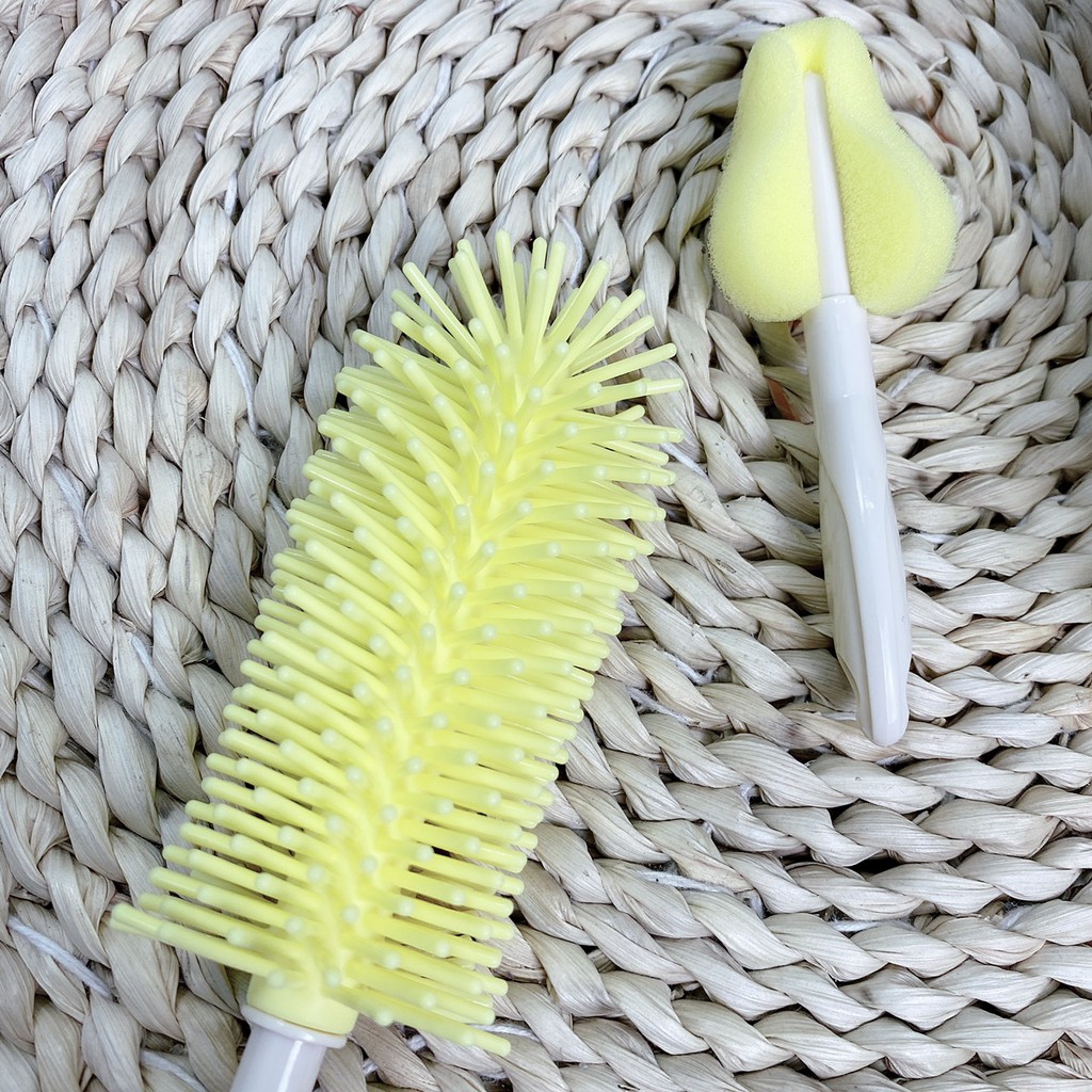 Cọ rửa bình sữa 2 đầu Silicon Brush - Bottle &amp; nipple Brush