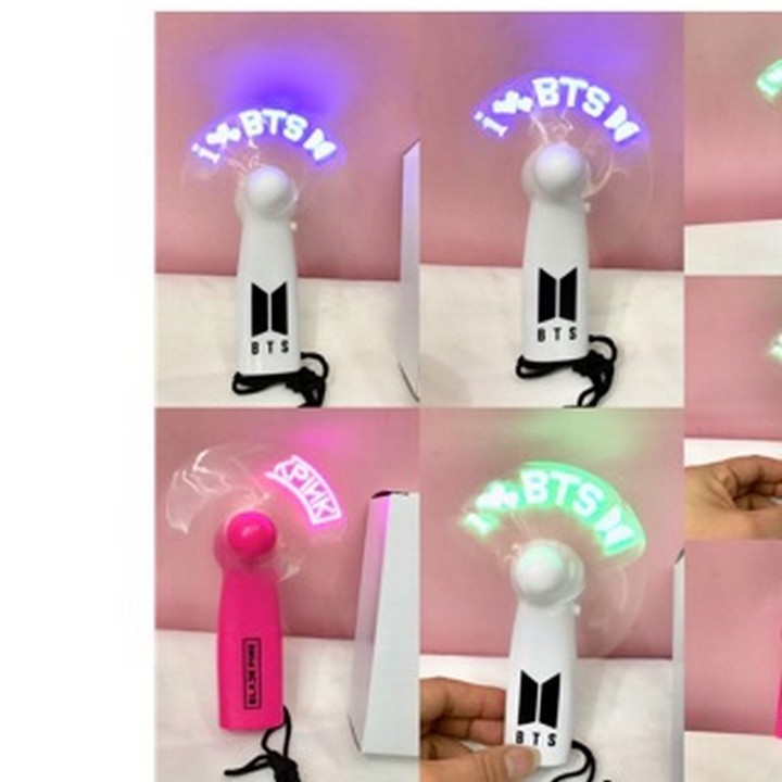 Quạt bts điện tử thiết kế thông minh, đa năng cầm tay quà tặng trang trí xinh xắn dễ thương | BigBuy360 - bigbuy360.vn