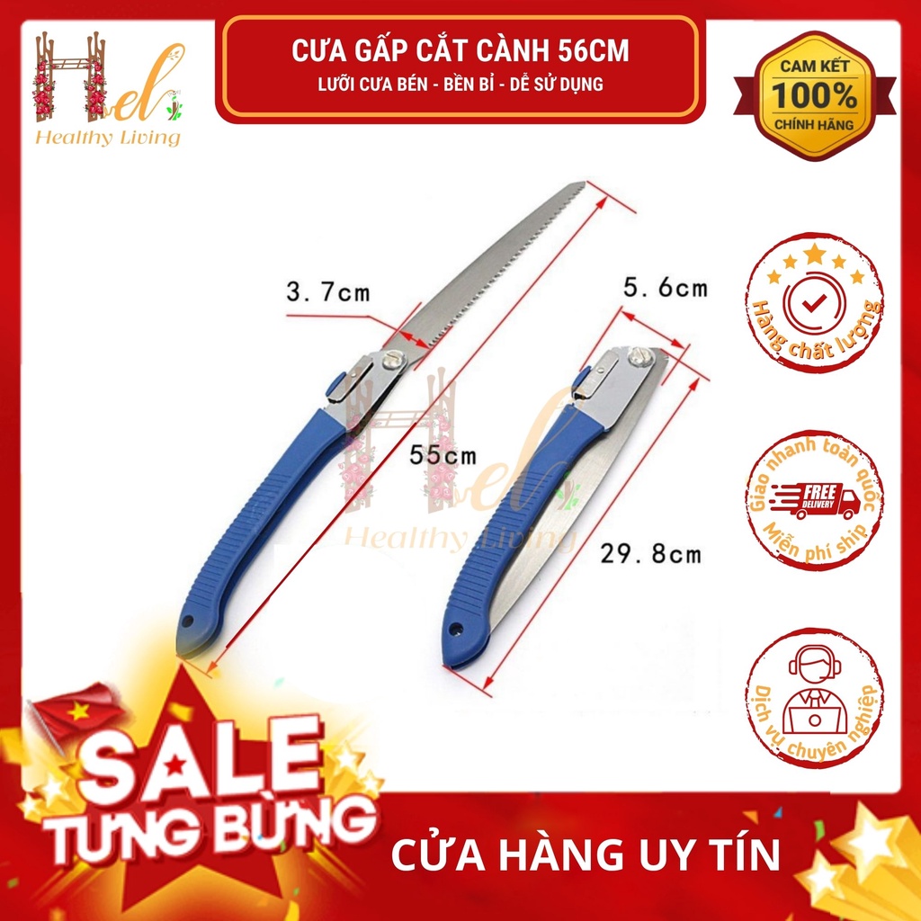 Cưa Gấp Cắt Cành (56 cm) Cưa Cắt Tỉa Cây Cảnh