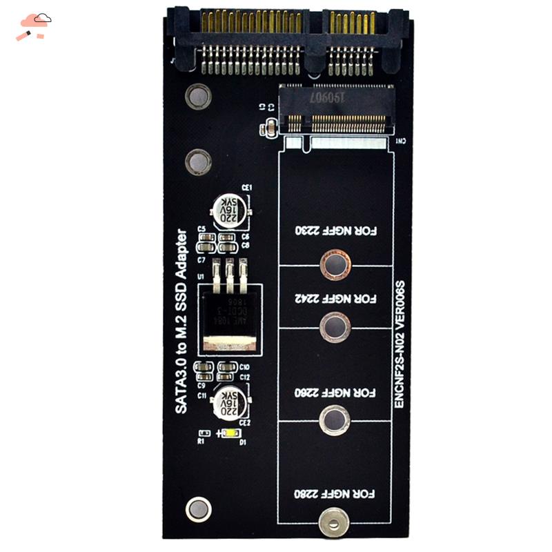 Thẻ Chuyển Đổi Ngff M.2 M2 Sata3 Raiser M.2 Sang Sata Ssd M2 Sang Sata 30 / 42 / 60 / 80mm