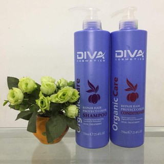 DẦU GỘI XẢ DIVA COLLAGEN GIỮ MÀU SIÊU MƯỢT 400ML