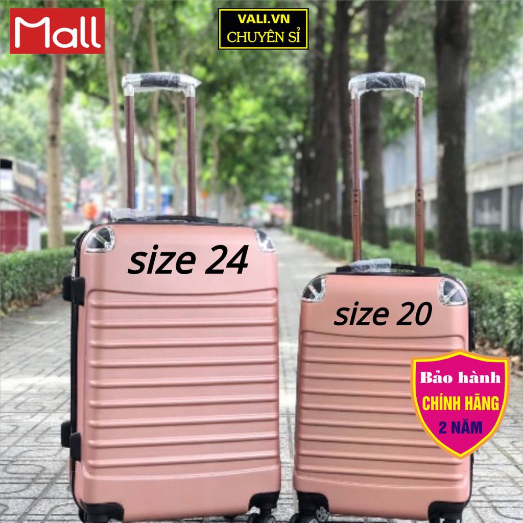 Vali size 20+24 Cao Cấp_ Vali kéo du lịch gân ngang bọc góc cao cấp hàng nội địa siêu bền siêu rẻ siêu đẹp thời trang