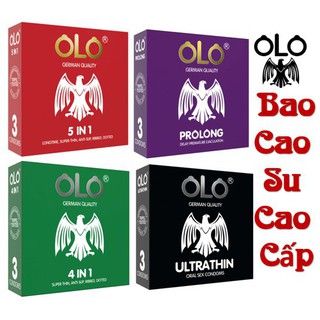 4 hộp bao cao su cao cấp olo - 12 cái