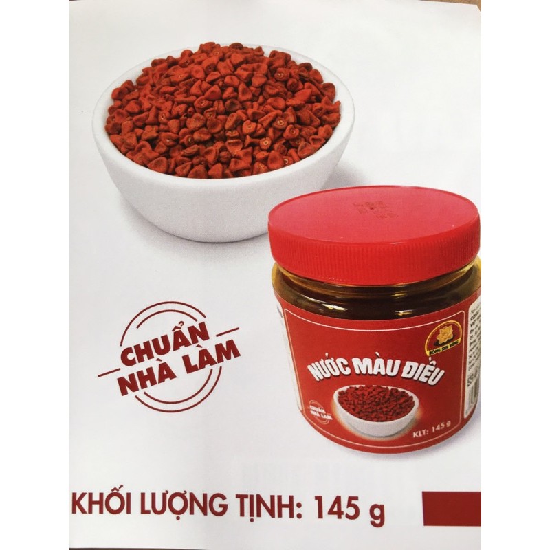 Nước màu điều sử dụng tạo màu thực phẩm khi chế biến món ăn, SP tự nhiên AN TOÀN làm cho món ăn ngon miệng, đẹp mắt!