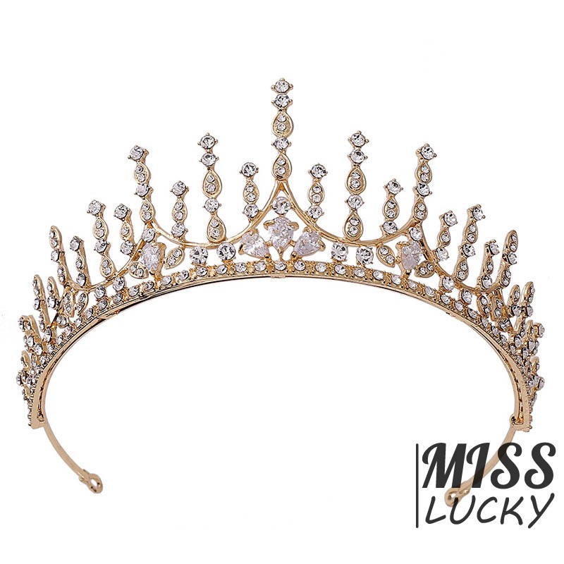 Vương Miện Đính Đá Zircon Sang Trọng Cho Cô Dâu