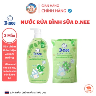 Nước Rửa Bình Sữa Dnee Organic dạng chai và túi 600ml, 620ml