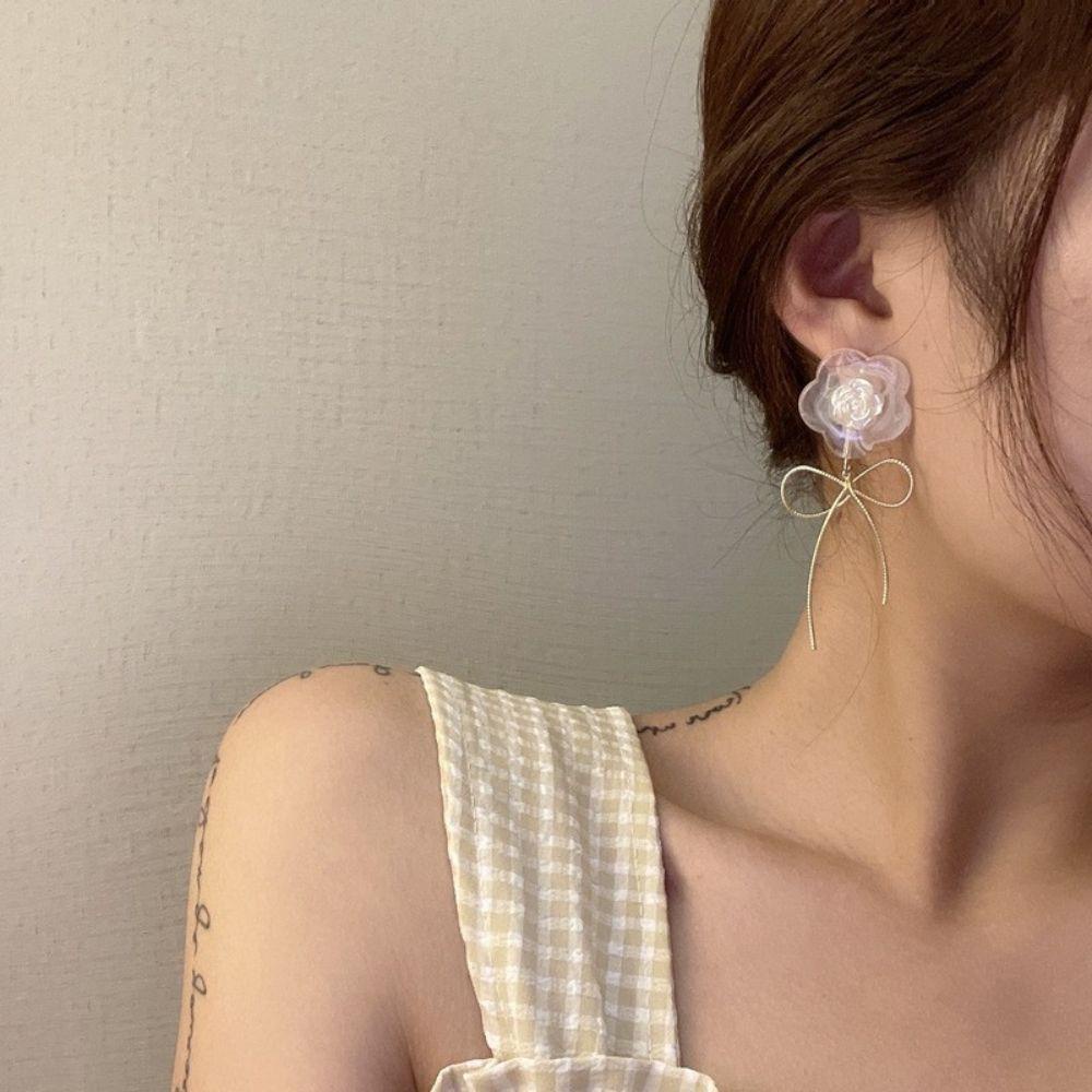 Bông Tai Hình Hoa Nơ Thời Trang Xuân Hè Cho Nữ