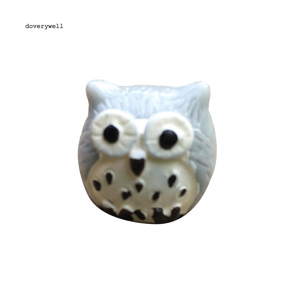 2 chú cú mèo nhỏ hoạt hình tinh xảo dùng trang trí