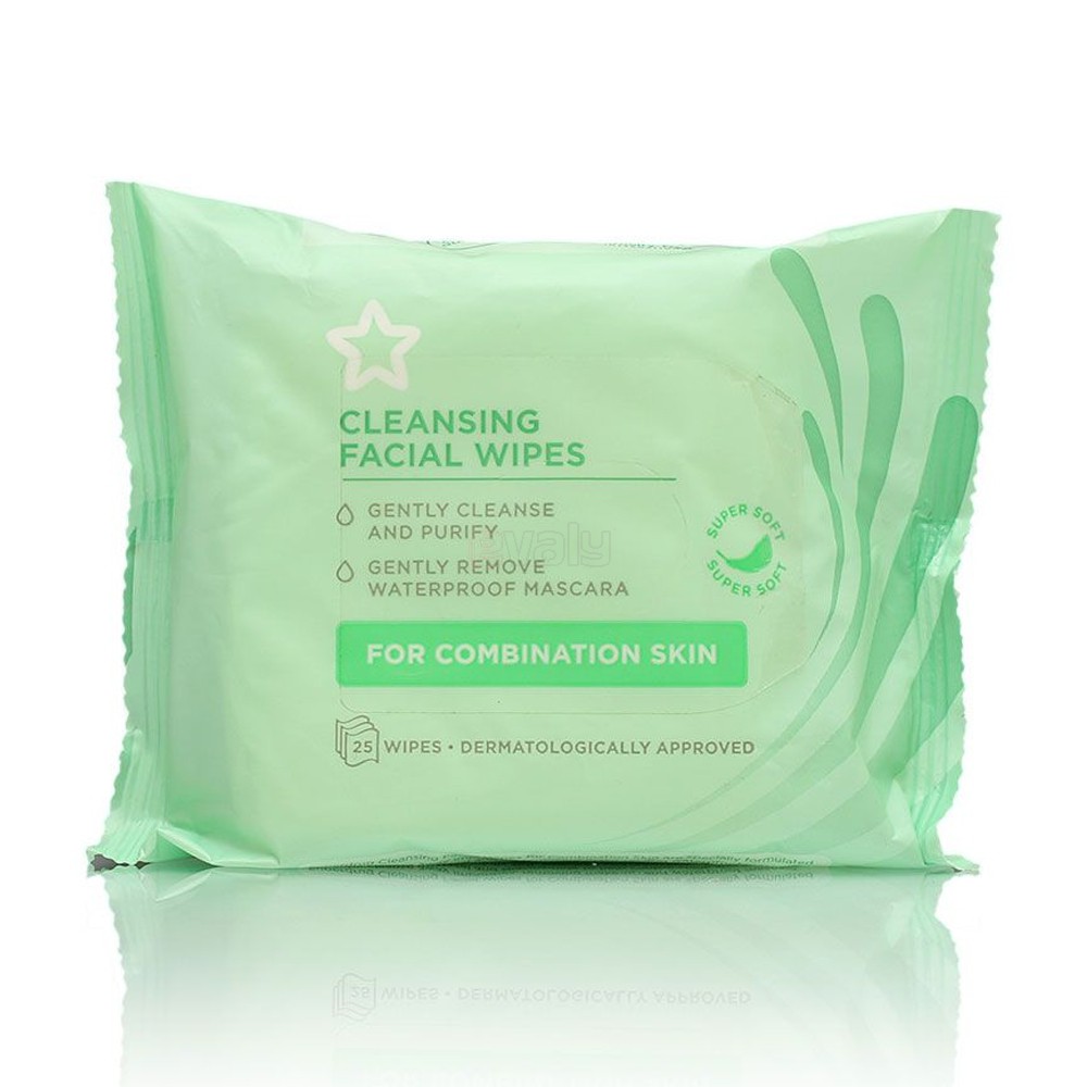 [TOP 1 SHOPEE] Giấy tẩy trang  Superdrug Cleansing Facial Wipes - 25 tờ (Bill Anh)