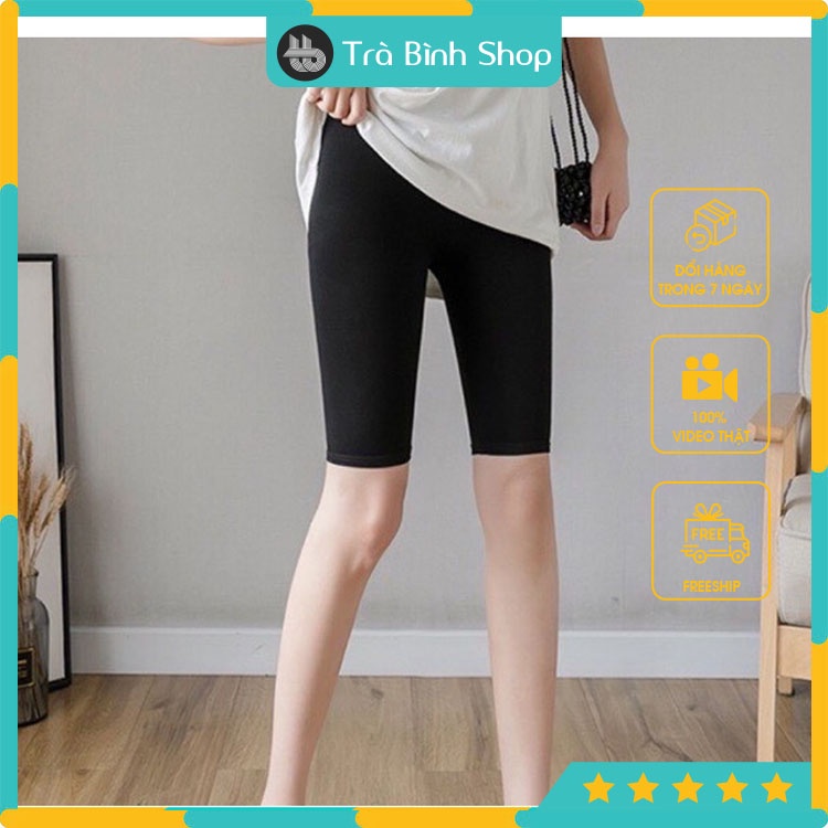 Quần Legging Ngố Lưng Thun Hai Chiều Siêu Co Dãn