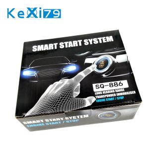 9Pcs/Set Car SUV Keyless Entry Engine Start Alarm System Push Button Remote Starter Stop Auto