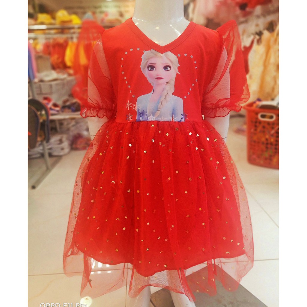 Đầm elsa cho bé gái