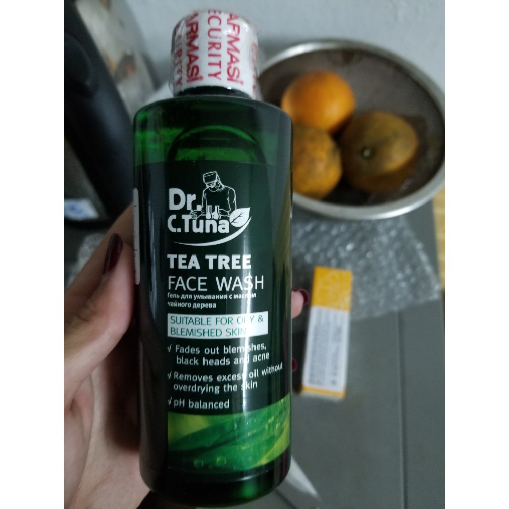 Combo 3 Tea Tree: Gel rửa mặt 225ml & Serum 10ml & Kem Dưỡng 50ml - Dành Cho Da Dầu và Da Mụn Farmasi