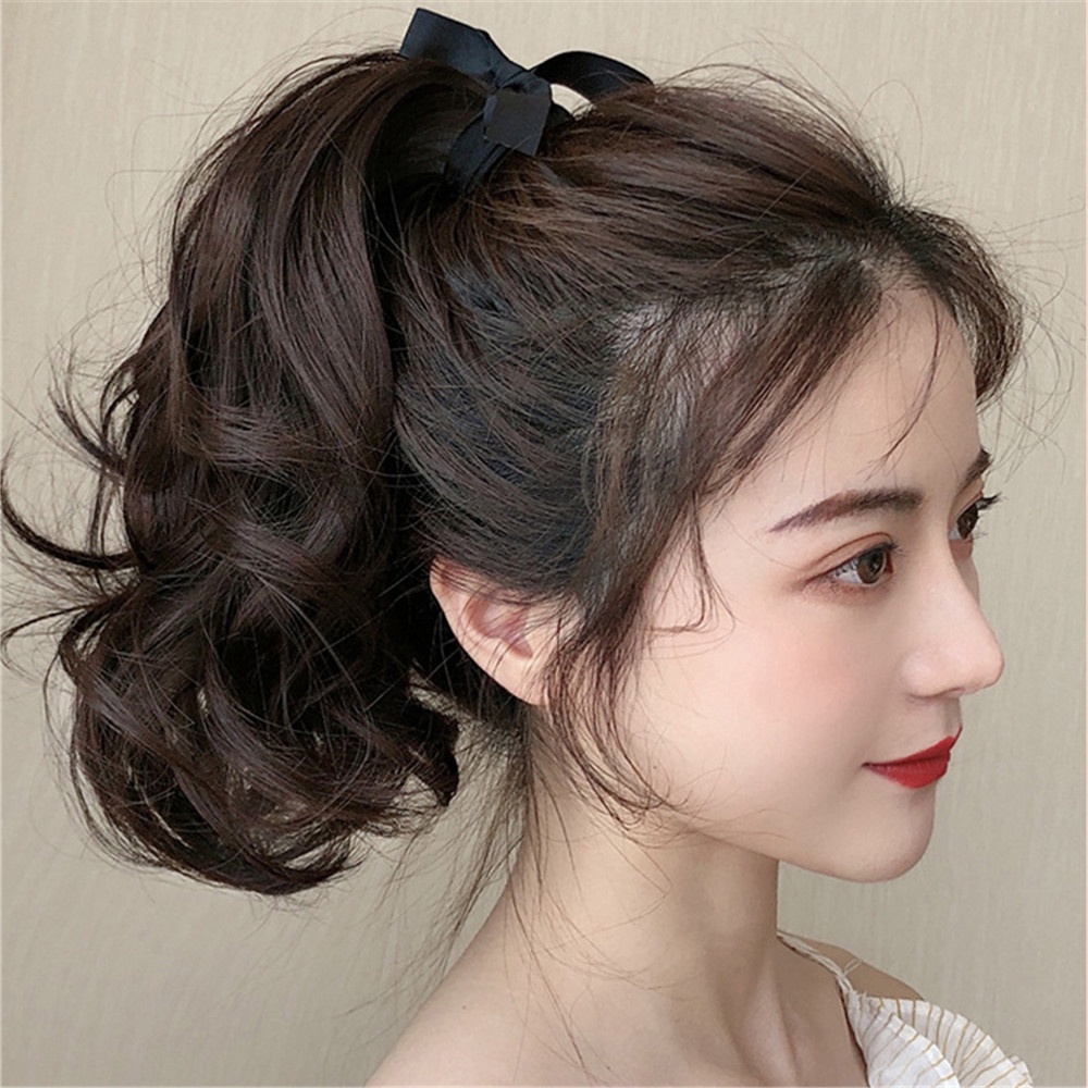 1 Bộ Tóc Giả Đuôi Ngựa Dài 25cm