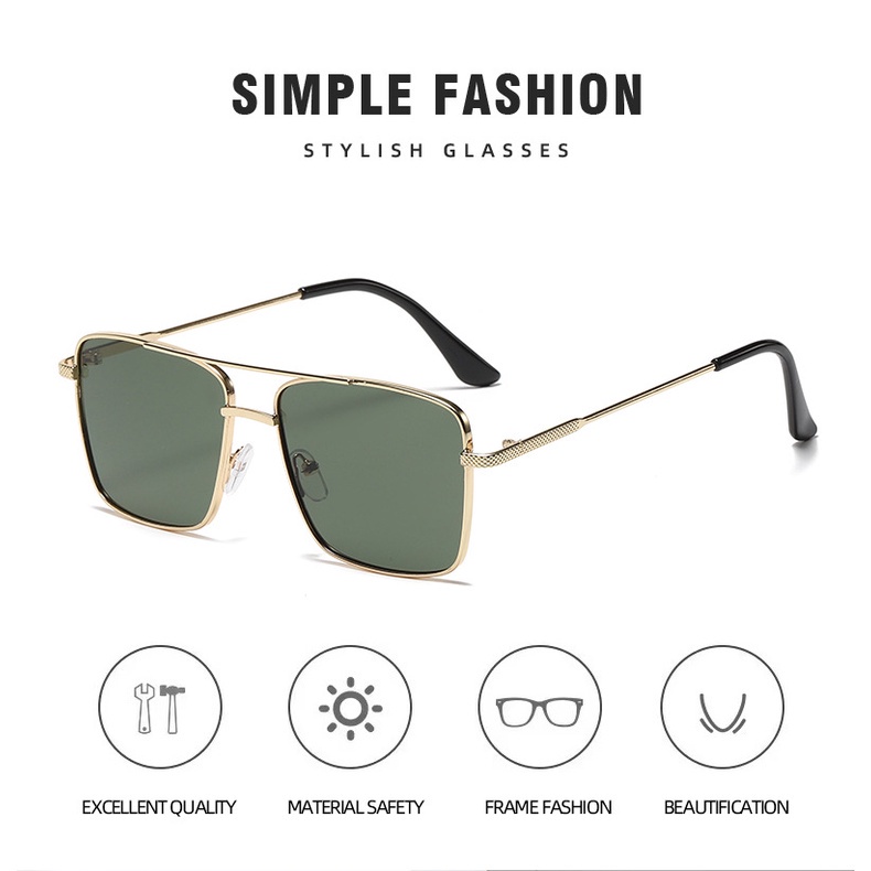 Kính Mát Gọng Kim Loại Nhiều Màu Sắc Dành Cho Cả Nam Và Nữ