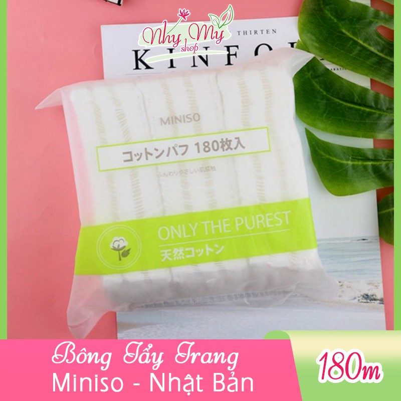 Bông Tẩy Trang Miniso Only The Purest 180 Miếng