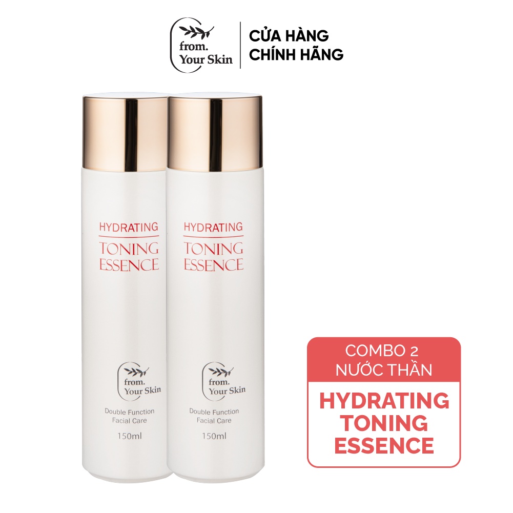 Combo 2 Nước Thần Tinh Chất Huyết Thanh Tơ Tằm Hydrating Toning Essence 3in1 From Your Skin 150mlx2