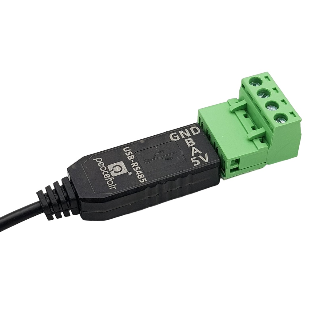 Cáp chuyển đổi giao tiếp RS485 sang USB Peacefair, USB to RS485
