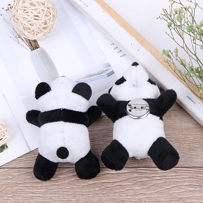 Trâm Cài Áo Hình Gấu Trúc Hoạt Hình Nhồi Bông Đáng Yêu