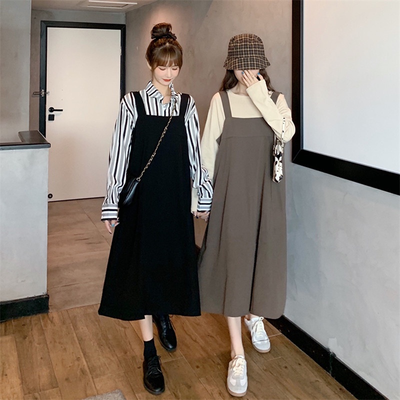 Váy Yếm Dáng Dài Phong Cách Hàn Quốc Siêu Xinh Y818-Lolla_Fashion | BigBuy360 - bigbuy360.vn