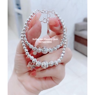 LẮC TAY BI BẠC NGUYÊN CHẤT PHAY SÁNG XƯỞNG BẠC PHƯƠNG CẢNH CPJ