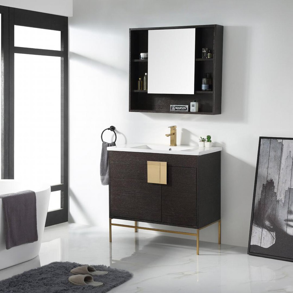 Kệ khăn tắm, mỹ phẩm gỗ hiện đại SMLIFE Candice | BigBuy360 - bigbuy360.vn