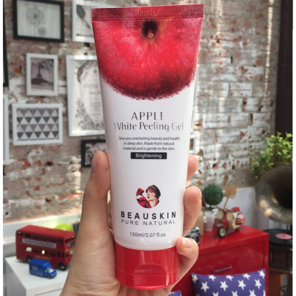 Kem tẩy da chết Apple Peeling Gel Beauskin Hàn quốc tinh chất táo đỏ trắng da 150ml/Hộp