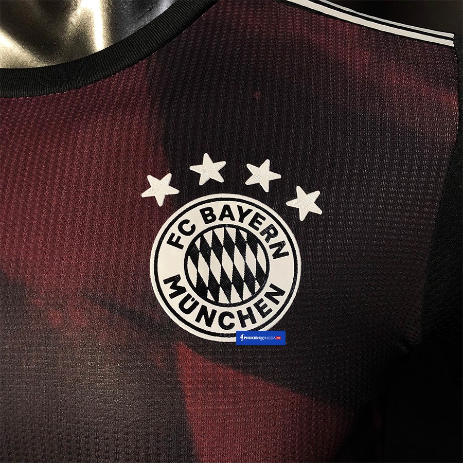 Áo Bayern Munich đen sân khách 2020-2021, áo Bayern Munich sân khách 2021 đen mẫu 3 SF ❝Thái Lan❞