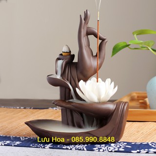 Thác khói trầm hương [HÀNG CHẤT], trầm hương khói ngược BÀN TAY PHẬT - Nhà cửa thơm tho, làm sạch