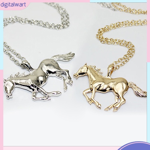 Dây Chuyền Kim Loại Mặt Hình Ngựa Thời Trang Cho Nữ