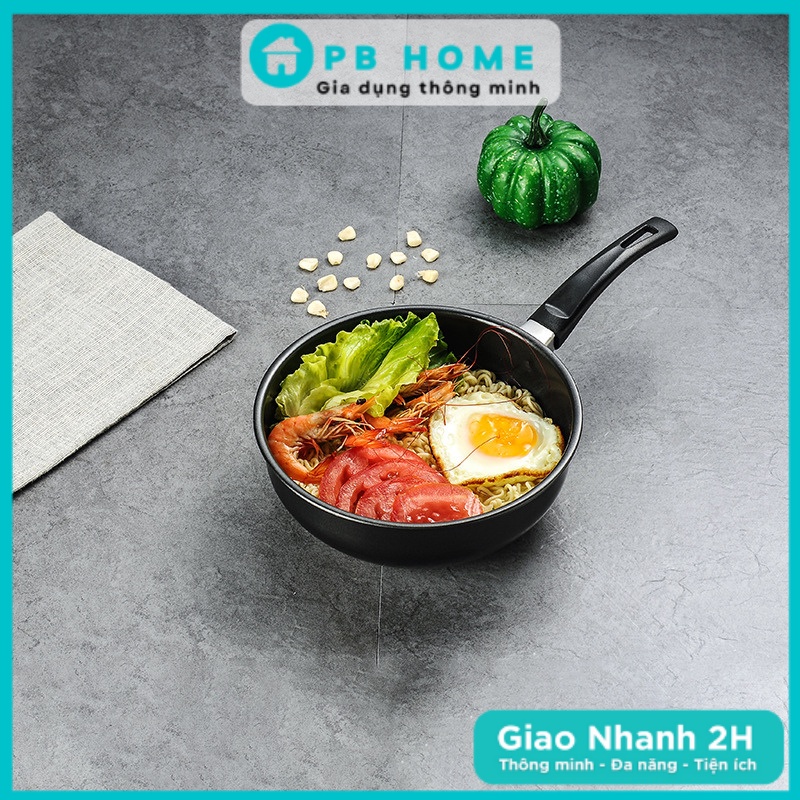 Chảo Chống Dính SÂU LÒNG 18CM Dùng Mọi Loại Bếp, Chảo Chiên Đa Năng Nấu Nướng Cao Cấp
