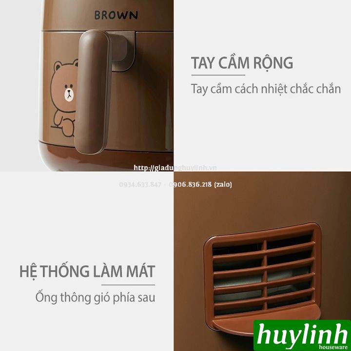 [Mã ELHAMS5 giảm 6% đơn 300K] Nồi chiên không dầu Joyoung Line KL26-VF171XL - 2.6 lít [Cony x Sally]