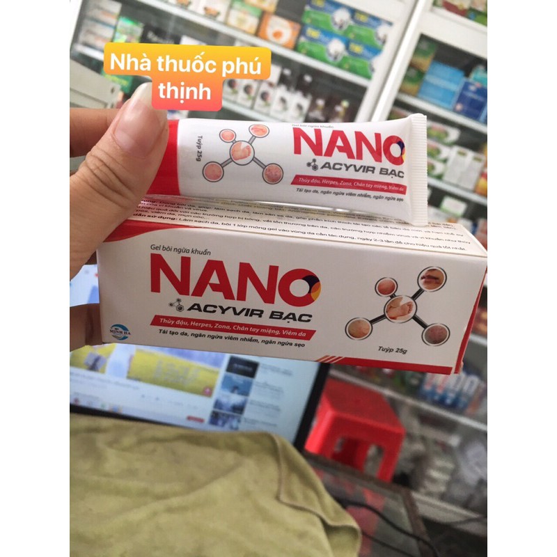 ✅ (CHÍNH HÃNG) Gel bôi ngừa khuẩn Nano Acyvir Bạc