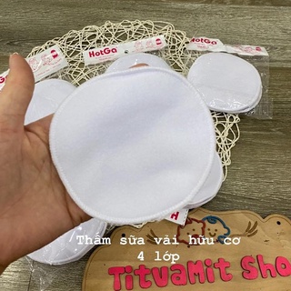 [GIẶT VÀ TÁI SỬ DỤNG] Miếng lót thấm sữa bằng vải Hotga, miếng lót thấm sữa giặt được