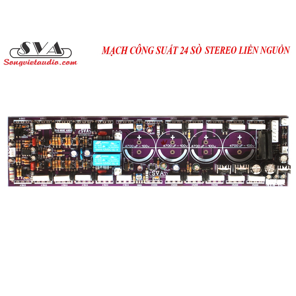 MẠCH CÔNG SUẤT 24 SÒ LIỀN NGUỒN 2 KÊNH