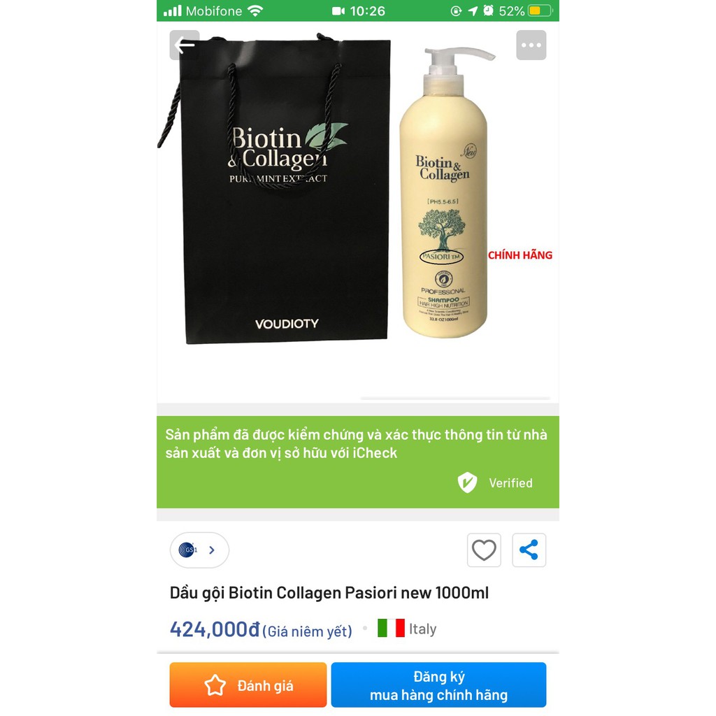 [Hàng Chính Hãng] Cặp Dầu Gội Xả Biotin Collagen Trắng 1000 ML Giảm Rụng Tóc, Phục Hồi Tóc Khô Xơ, Hư Tổn | BigBuy360 - bigbuy360.vn