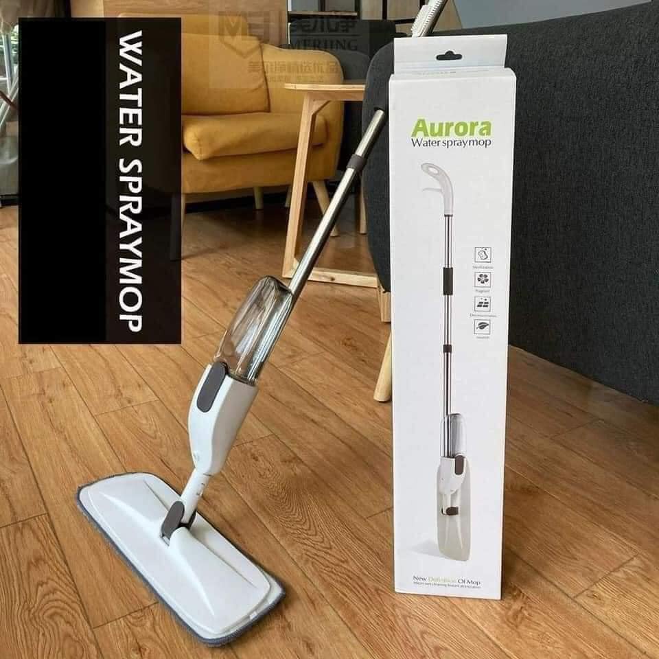 Cây lau nhà thông minh phun sương đầu xoay 360 độ kèm bình xịt nước lau sàn