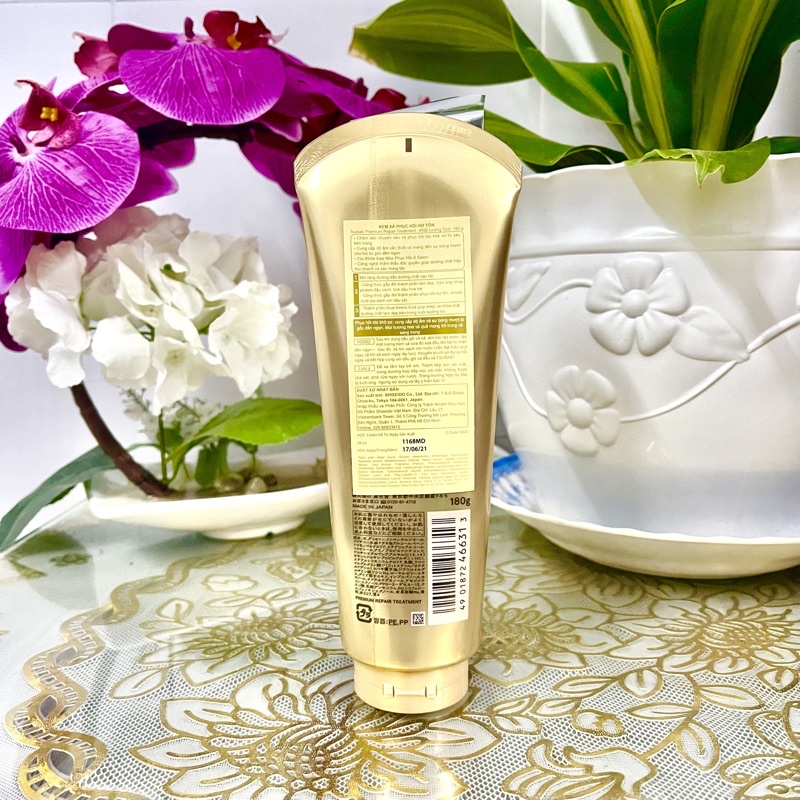 Kem Xả Phục Hồi Ngăn Rụng Tóc, Dưỡng Tóc Bóng Mượt Shiseido Tsubaki Treatment 180g