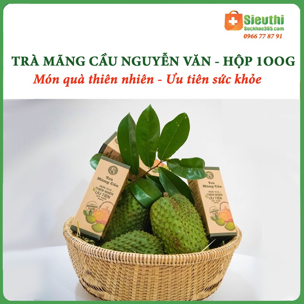 Trà Mãng Cầu Xiêm Nguyễn Văn- Túi 100gr- Giúp Ngủ Ngon, Ổn Định Huyết Áp