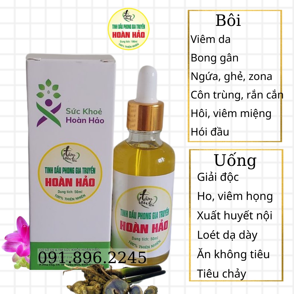 Tinh Dầu Hoàn Hảo, Tinh Dầu Phong Gia Truyền 100%Thiên Nhiên