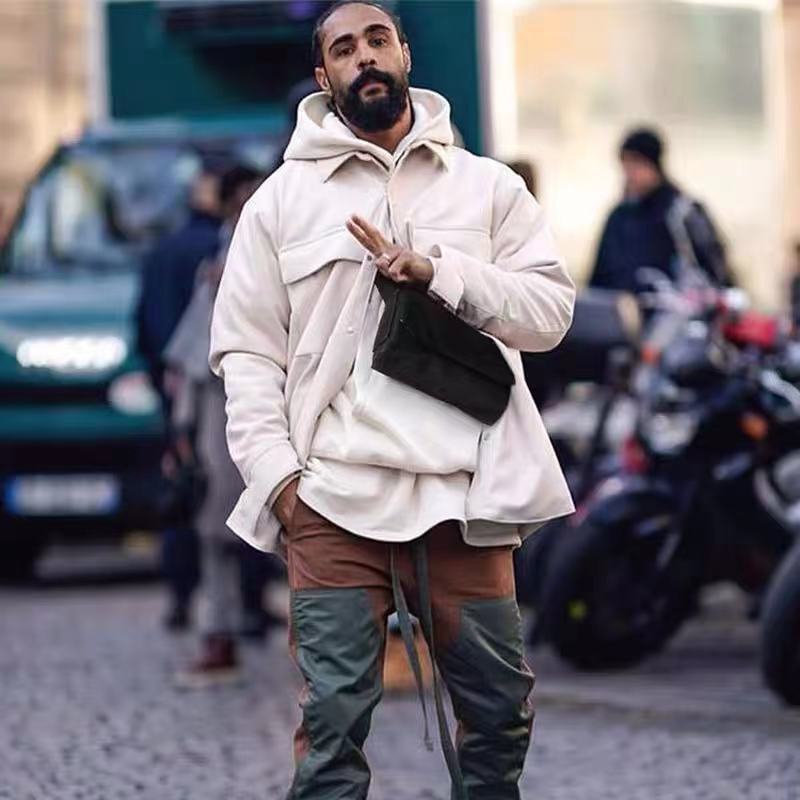 FEAR OF GOD FOG Season 7 One Shoulder Diagonal Messenger Bag High Street Pure Color Simple Chest Bag Mobile Phone Bag