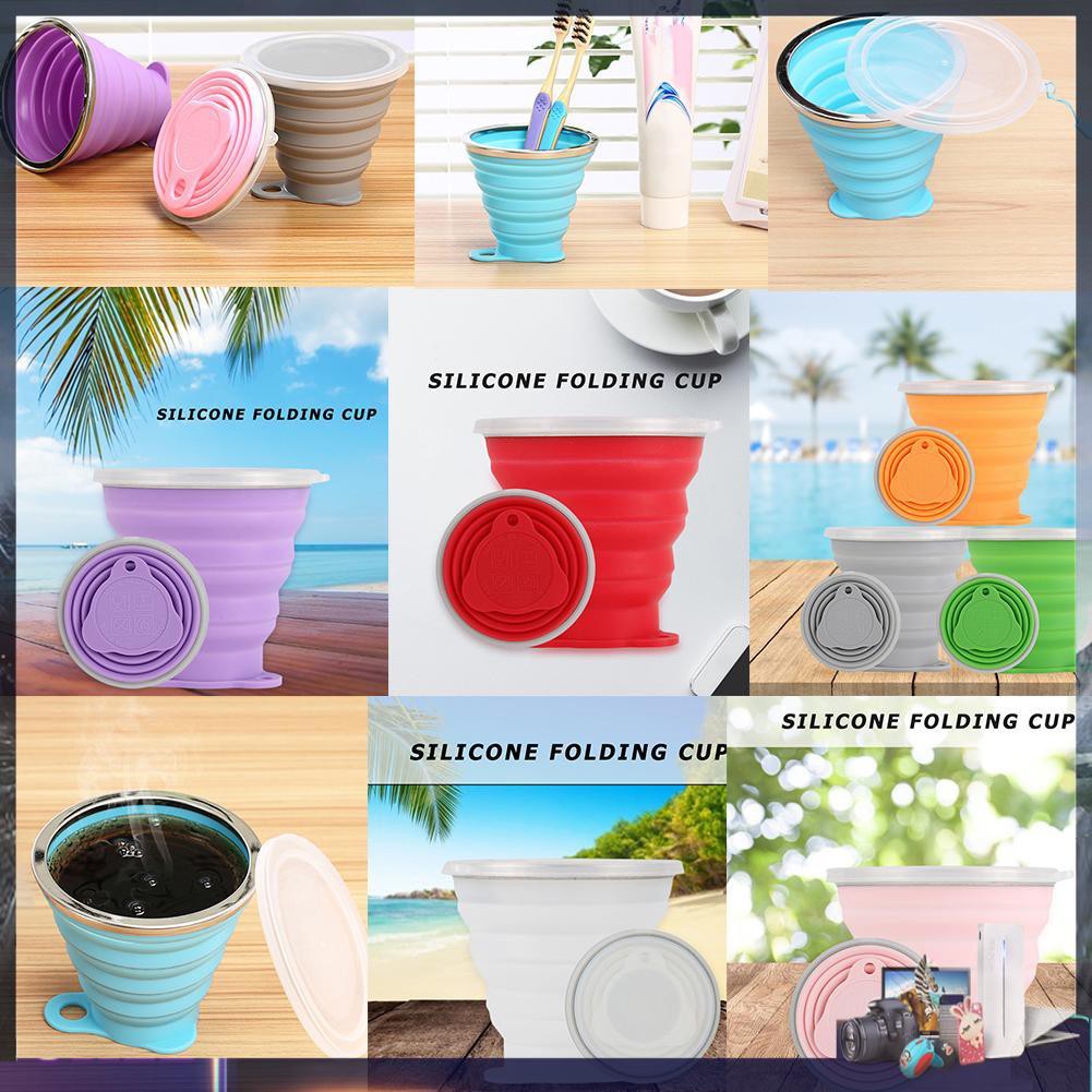 Cốc Nước Silicon Gấp Gọn Tiện Lợi 270ml
