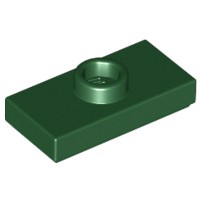 Gạch Lego tấm 1 x 2 với 1 nút / Lego Part 15573: Plate, Modified 1 x 2 with 1 Stud with Groove and Bottom Stud Holder