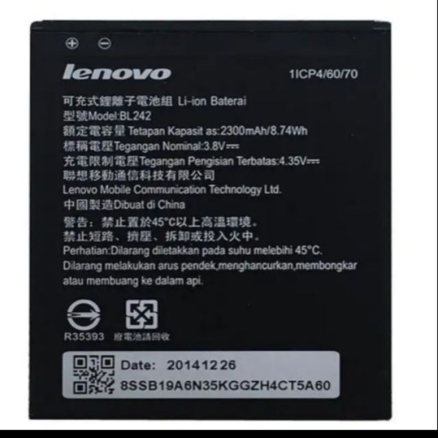 Pin Lenovo K3/A6010/A6000/A6000 PLUS/VIBE C/A2020/A6600/A6600 plus/BL242