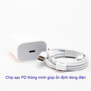 Bộ Sạc Iphone💥FREESHIP💥 Củ sạc nhanh 18W_ dây sạc nhanh iPhone cho IP 12,11,X,8,7,6 (BH 12T)