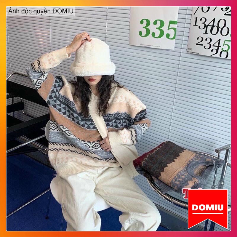 Áo len thổ cẩm họa tiết siêu ấm, siêu xinh