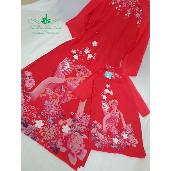 Áo dài cách Tân mẹ và bé