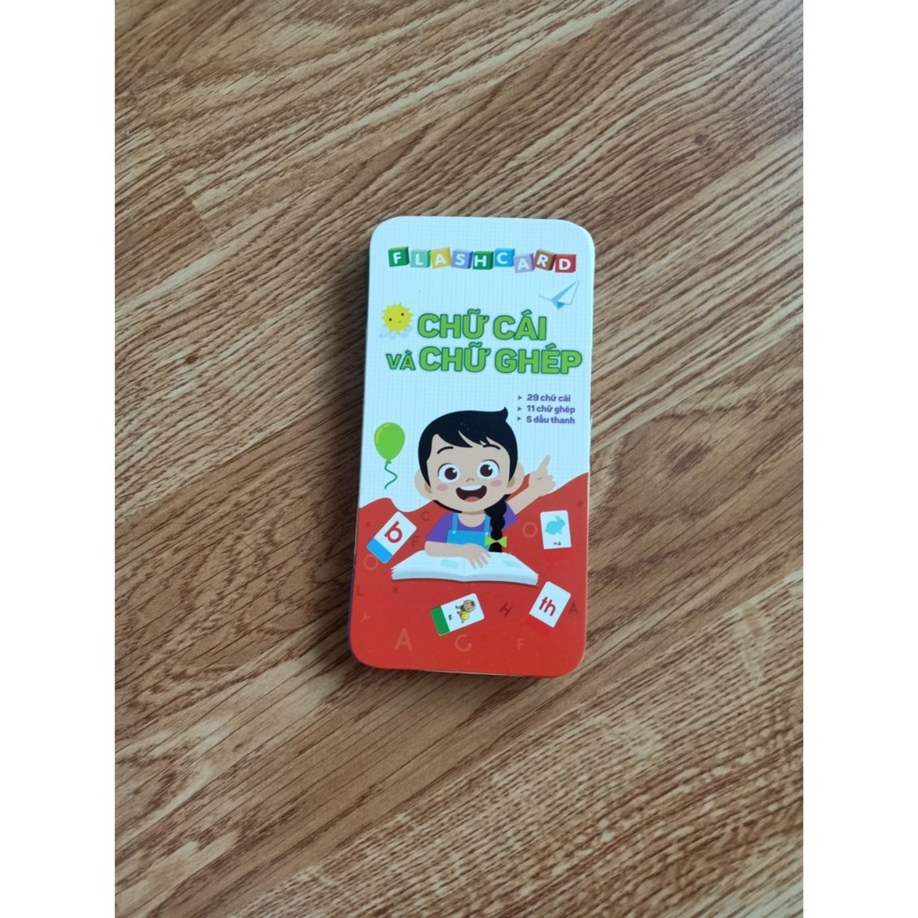 Bộ 42 Thẻ Flashcard Học Tiếng Việt Có Chữ Ghép Và Chữ Đơn, Chữ Số, Dấu - Thẻ học tiếng việt cho bé