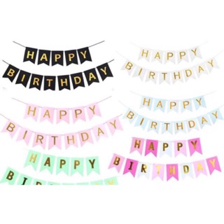 [ ĐẠI ]Dây chữ happy birthday_Dây lá cờ chữ sinh nhật Happy Birthay trang trí tiệc cho bé trai bé gái