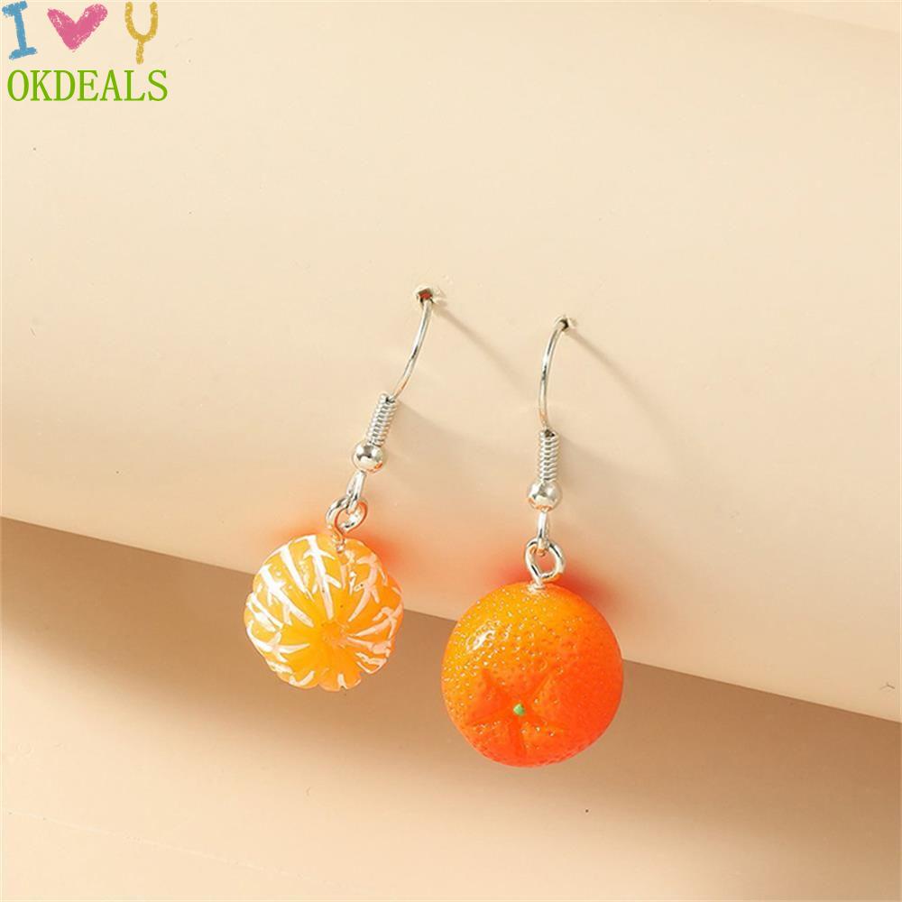 Khuyên Tai Dạng Móc Hình Trái Cây Chất Liệu Acrylic Hợp Thời Trang Cho Nữ